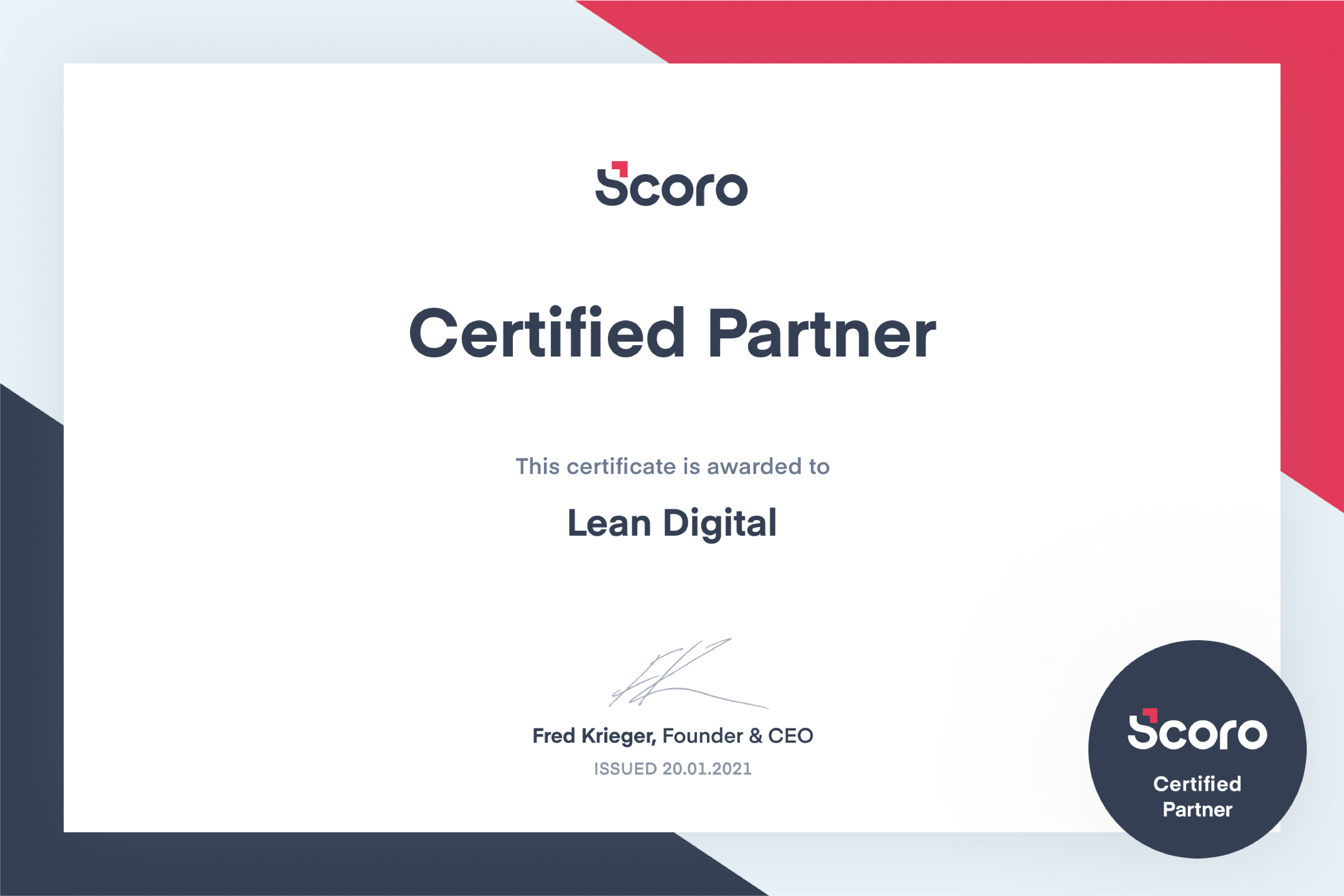 Scoro Certified Partner Scoro Certified Partner